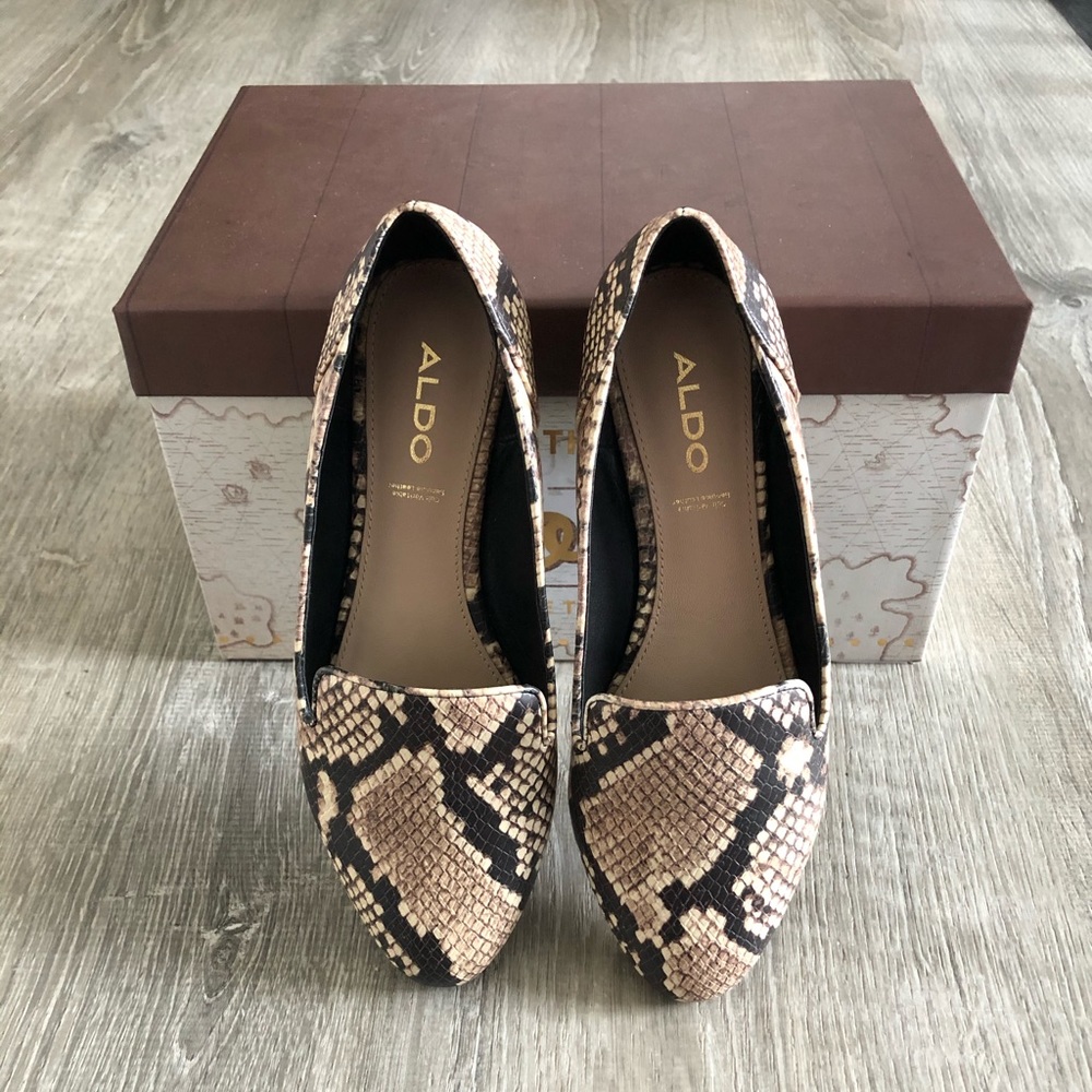ALDO Snake Print Loafers